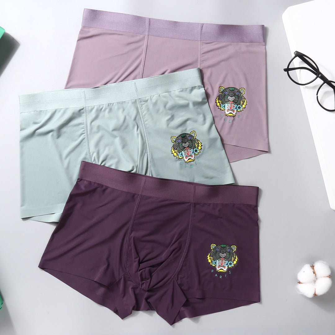 Nylon Blend Men's Boxer Briefs - 3-Piece Box