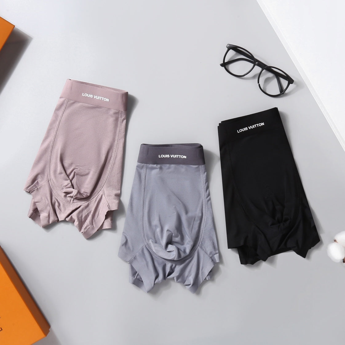 Louis Vuitton Maison Graphic Polyester-Blend Boxer Briefs - Box of 3