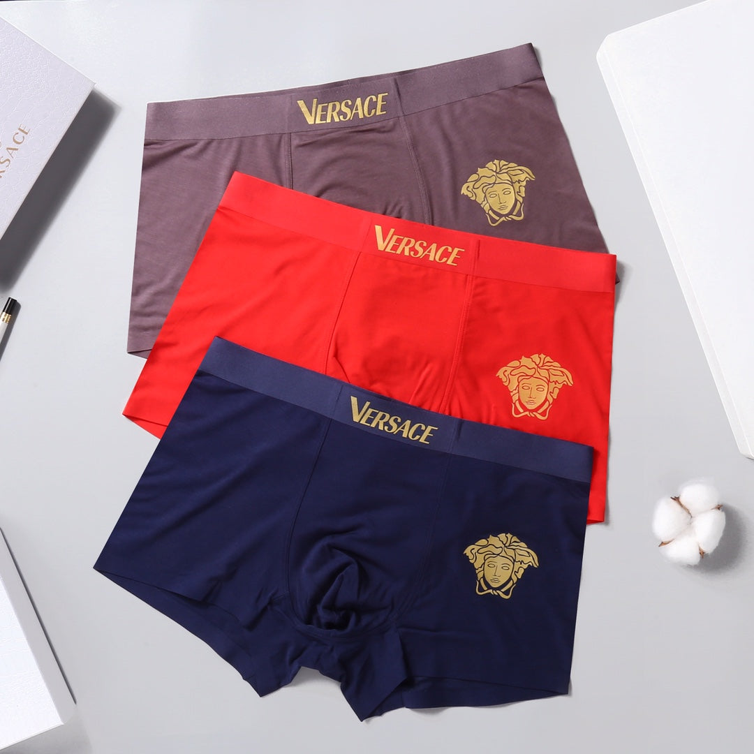 Versace Modal Men's Boxer Briefs - 3-Piece Box
