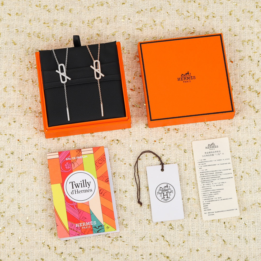 Martin Graham pendant necklace in polished metal-tone – main product view