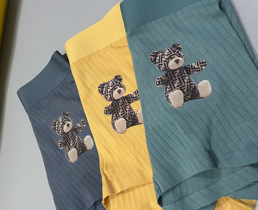 Fendi Visible Branded Waistband Or Emblem Details Men's Boxer Briefs - 3-Piece Box