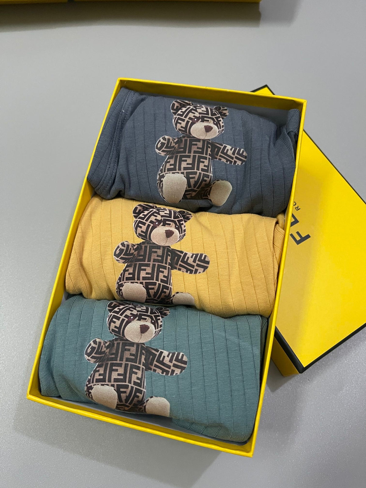 Fendi Cotton Men's Boxer Briefs - 3-Piece Box