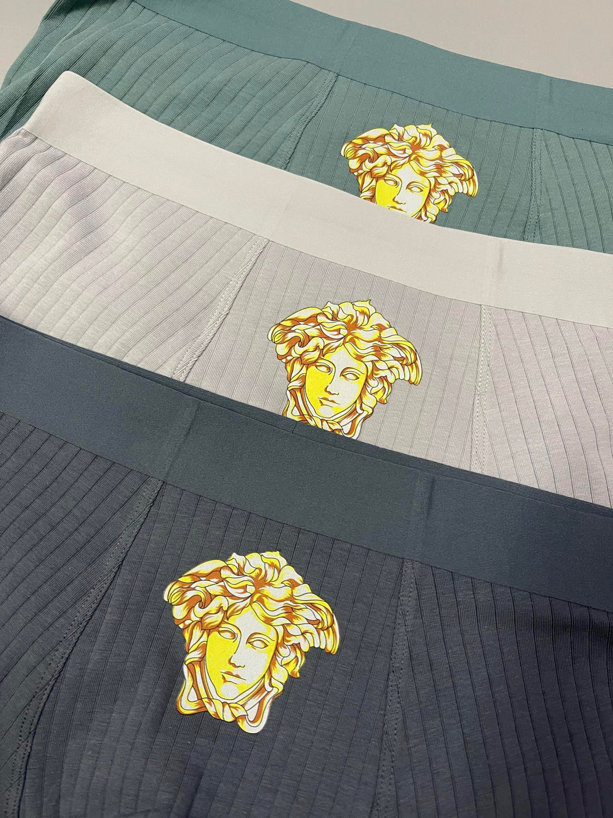 Versace Medallion Details Men's Boxer Briefs - 3-Piece Box