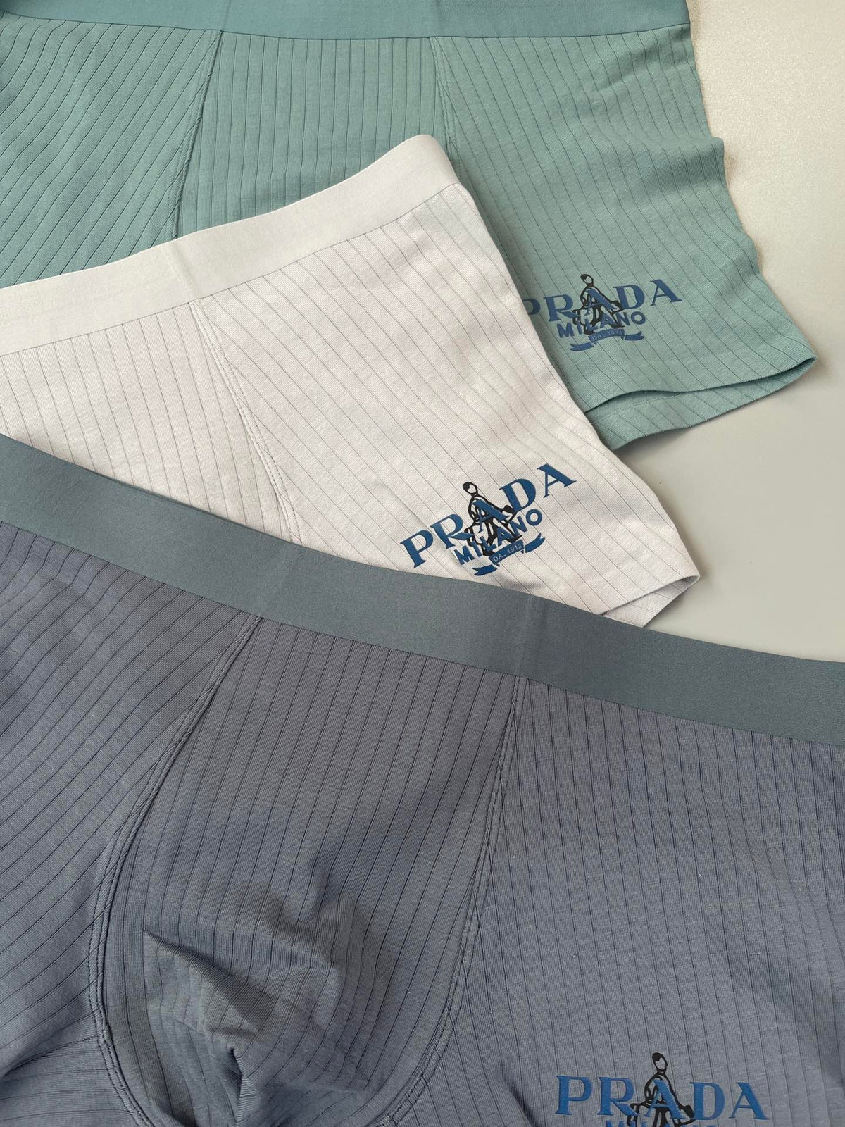 Prada Cotton Men's Boxer Briefs - 3-Piece Box