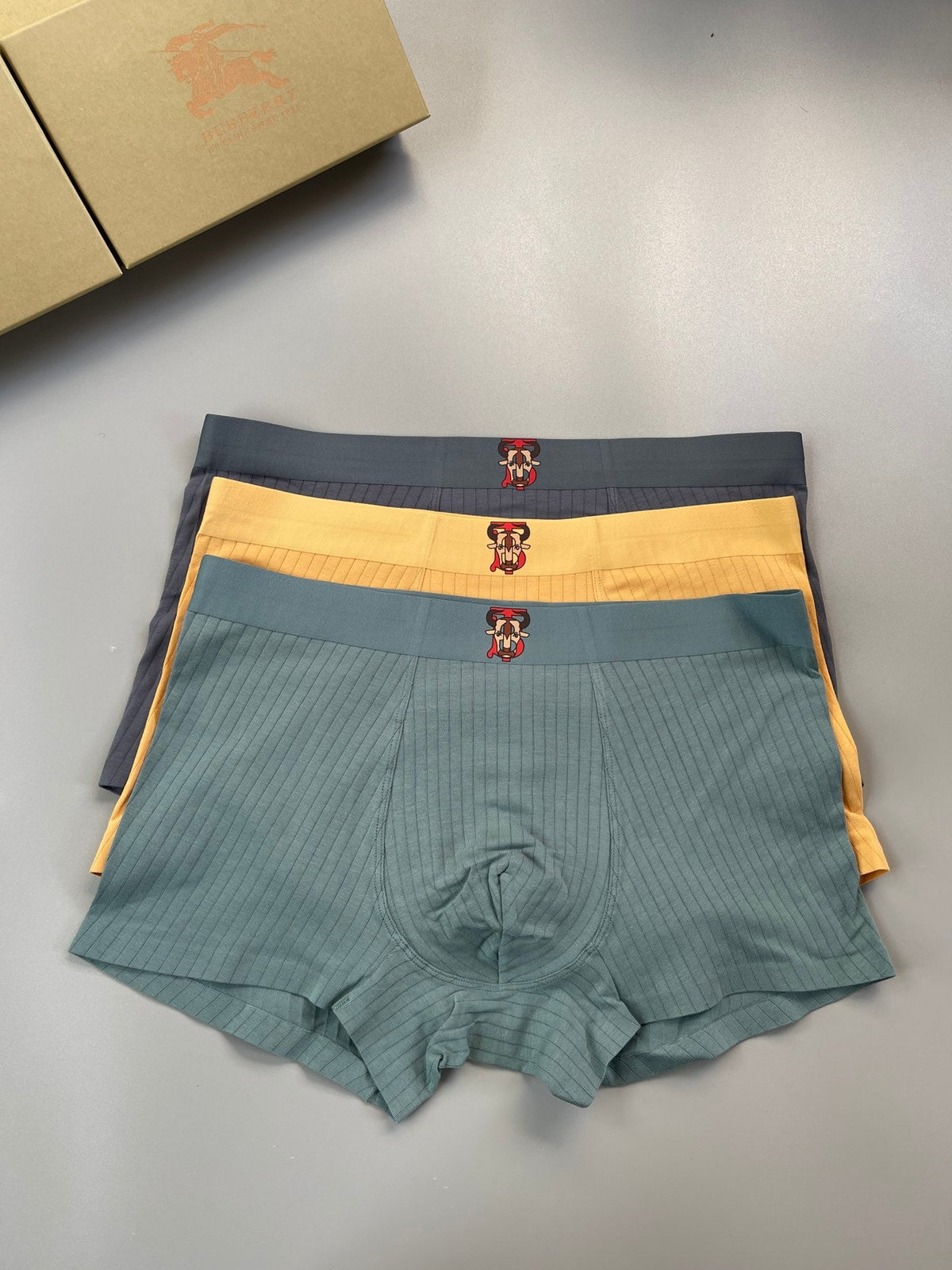 Burberry Cotton Men's Boxer Briefs - 3-Piece Box