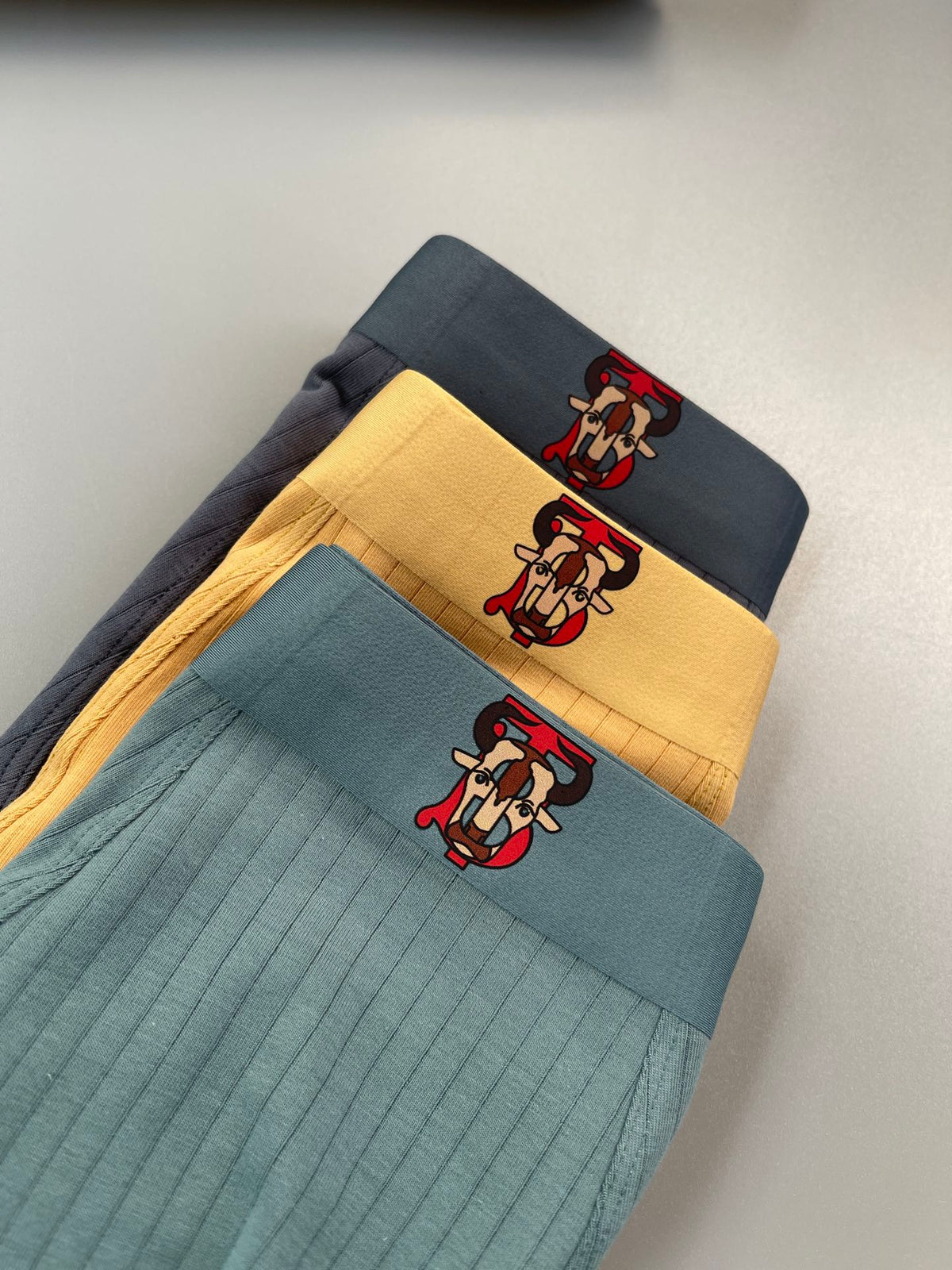 Burberry Cotton-Blend Character Detail Men's Boxer Briefs - 3-Piece Box