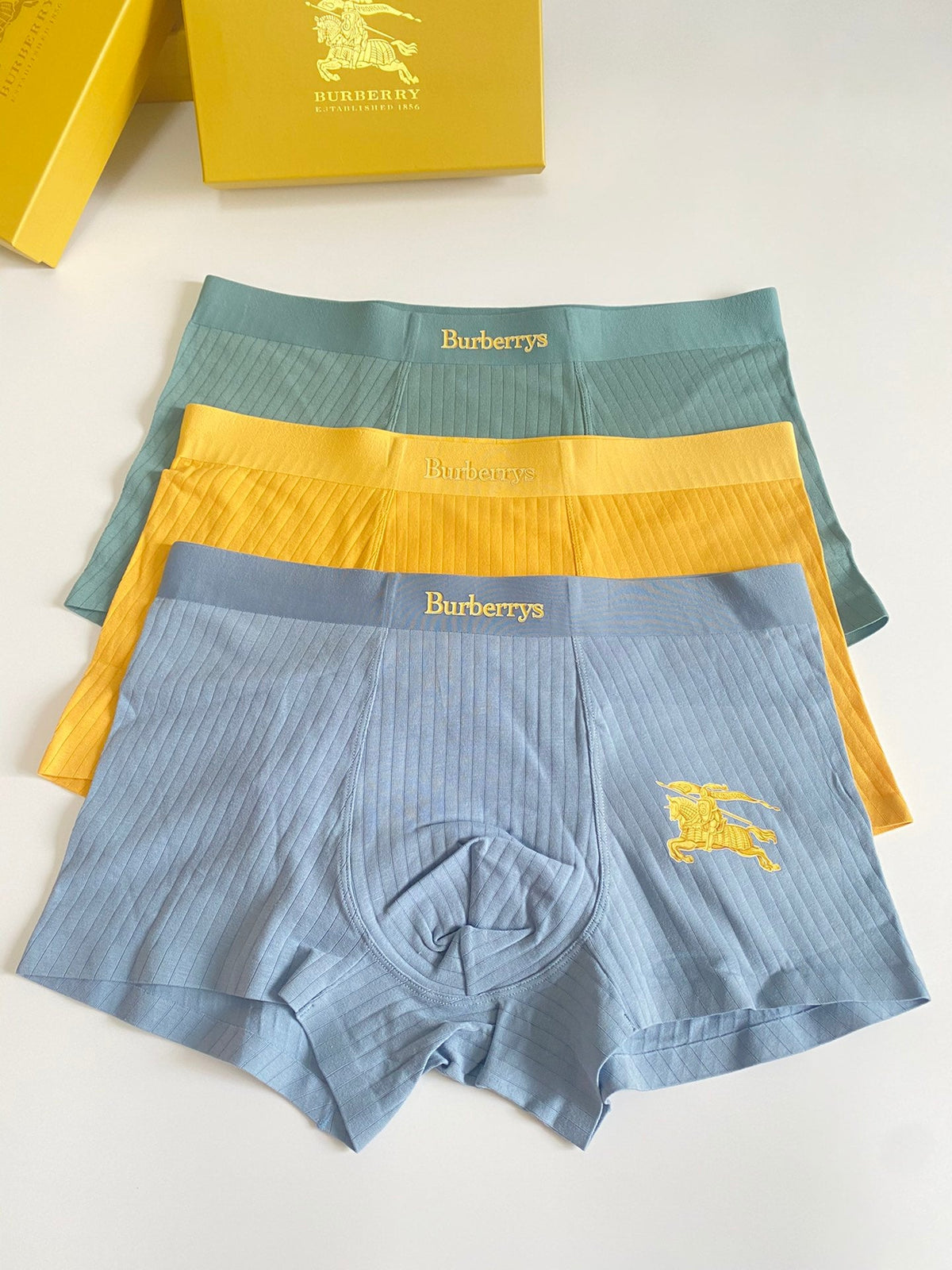 Burberry Cotton Men's Boxer Briefs - 3-Piece Box