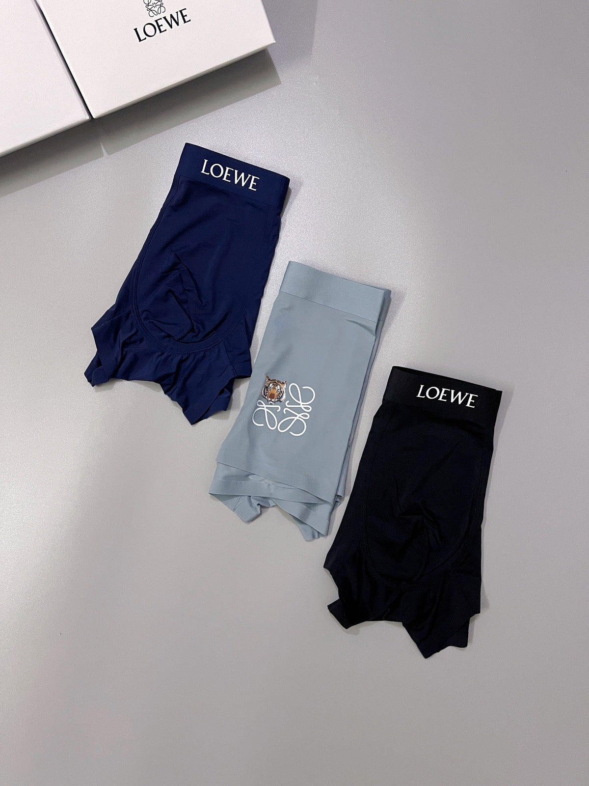 Loewe Nylon Blend Men's Boxer Briefs - 3-Piece Box