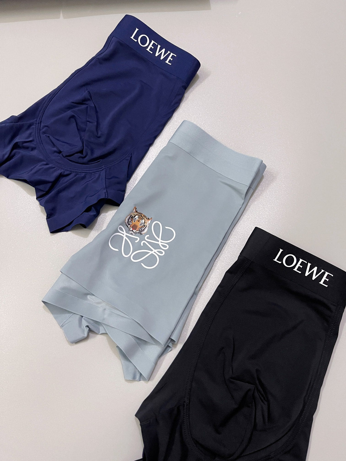 Loewe Nylon Blend Men's Boxer Briefs - 3-Piece Box