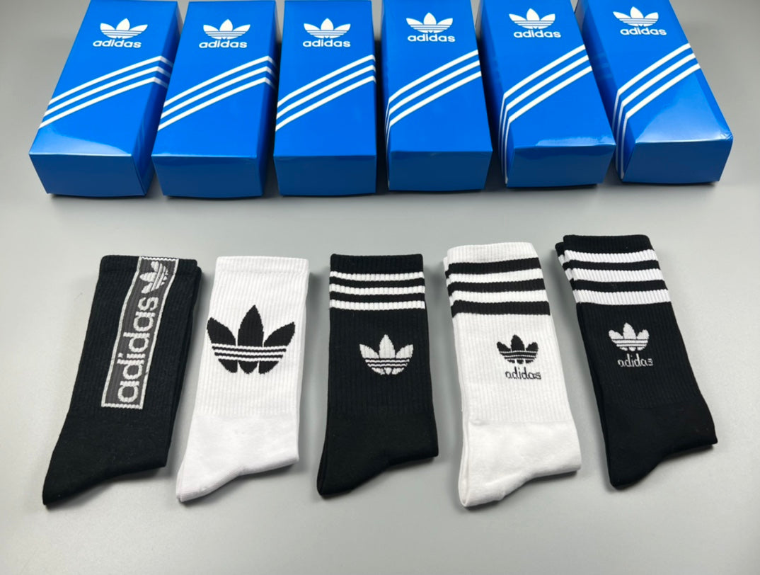 Adidas Cotton Short Socks - 5-Pair Pack