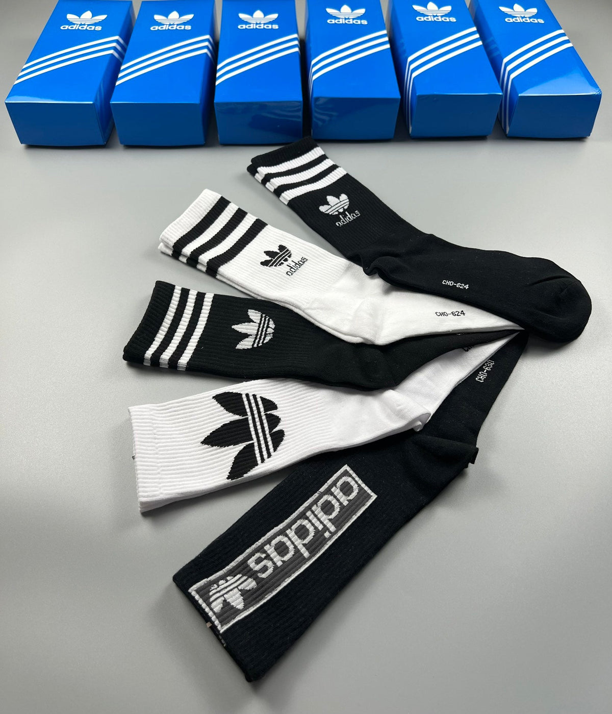 Adidas Cotton Short Socks - 5-Pair Pack