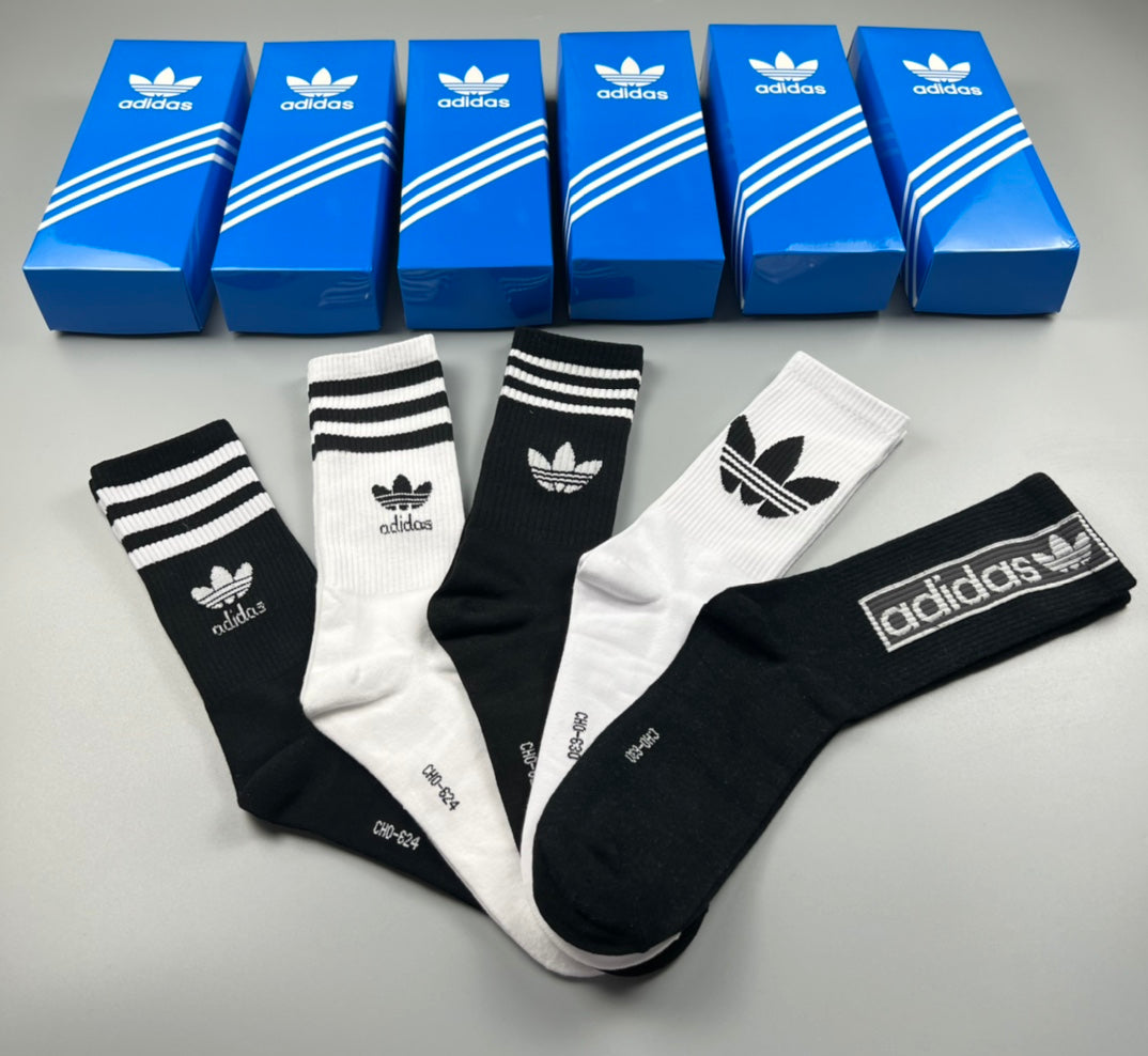 Adidas Cotton Men's Boxer Briefs - 5-Piece Box