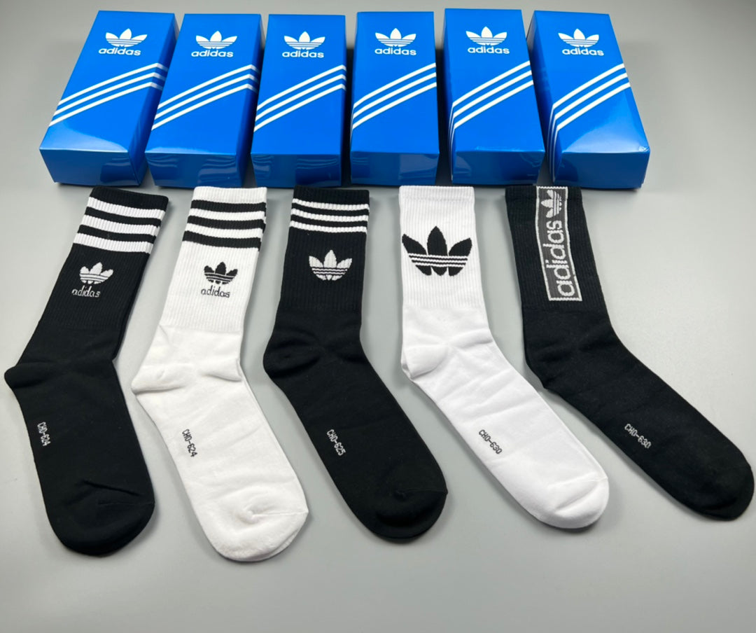 Adidas Cotton Men's Boxer Briefs - 5-Piece Box