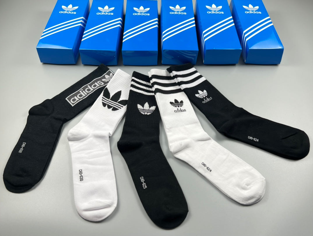 Adidas Cotton Men's Boxer Briefs - 5-Piece Box