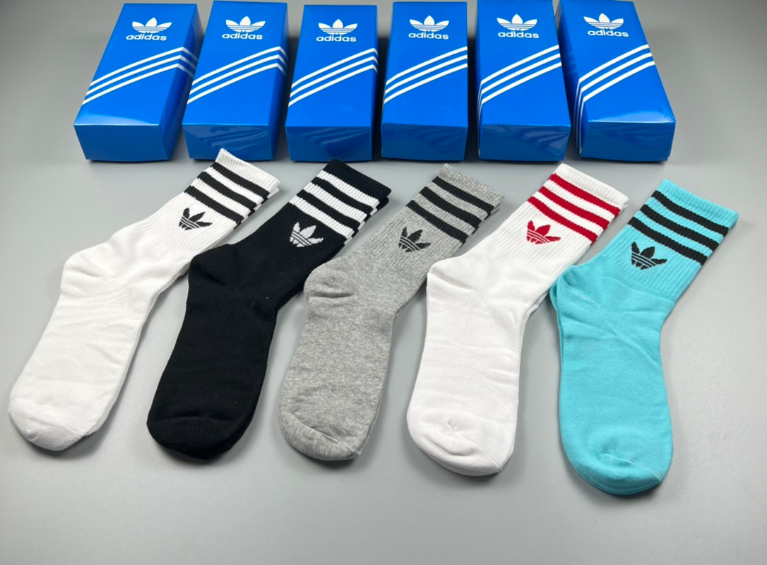 Adidas Cotton Short Socks - 5-Pair Pack