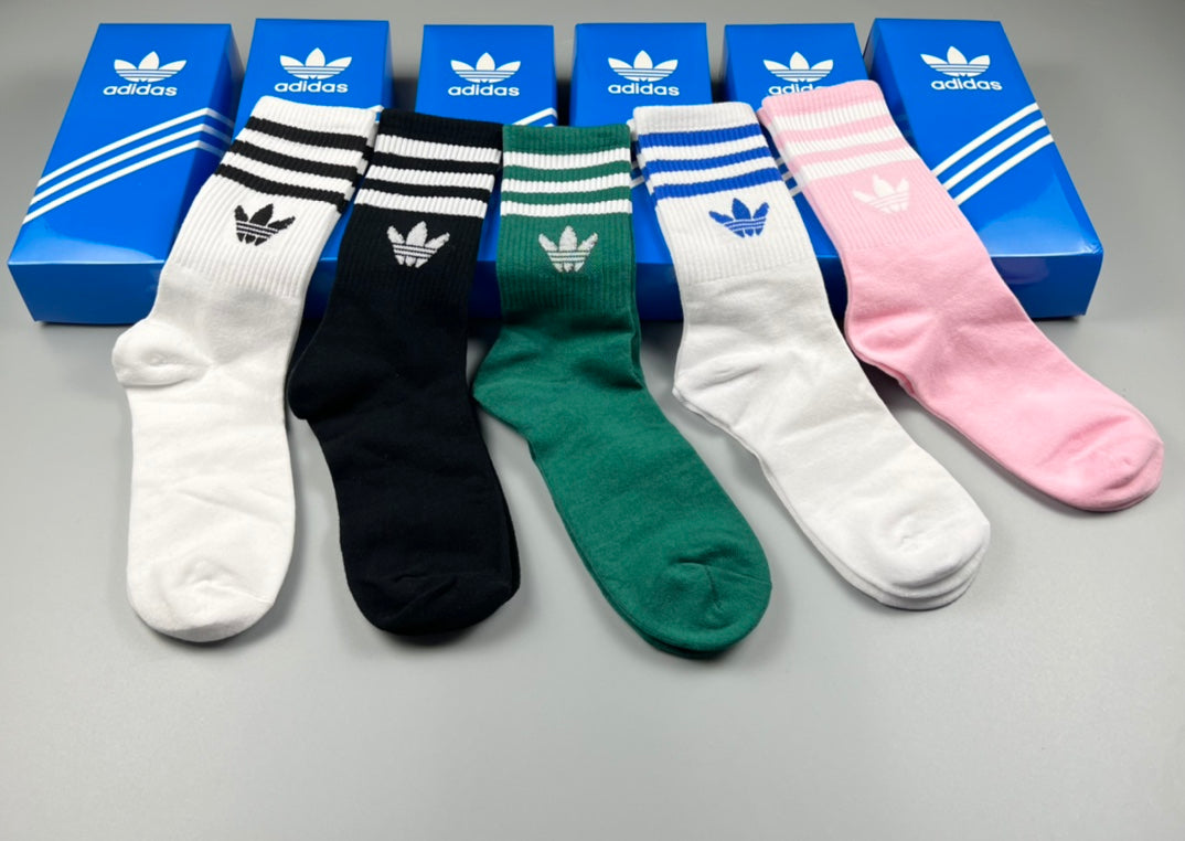 Adidas Cotton Short Socks - 5-Pair Pack