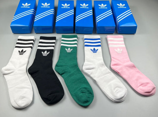 Adidas Cotton Short Socks - 5-Pair Pack