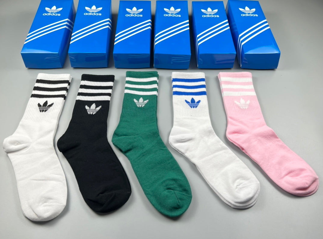 Adidas Cotton Short Socks - 5-Pair Pack