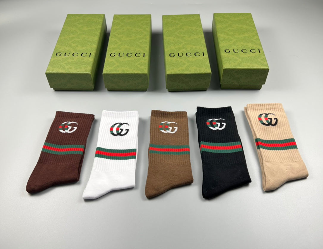 Cotton Crew Socks - 5-Pair Pack