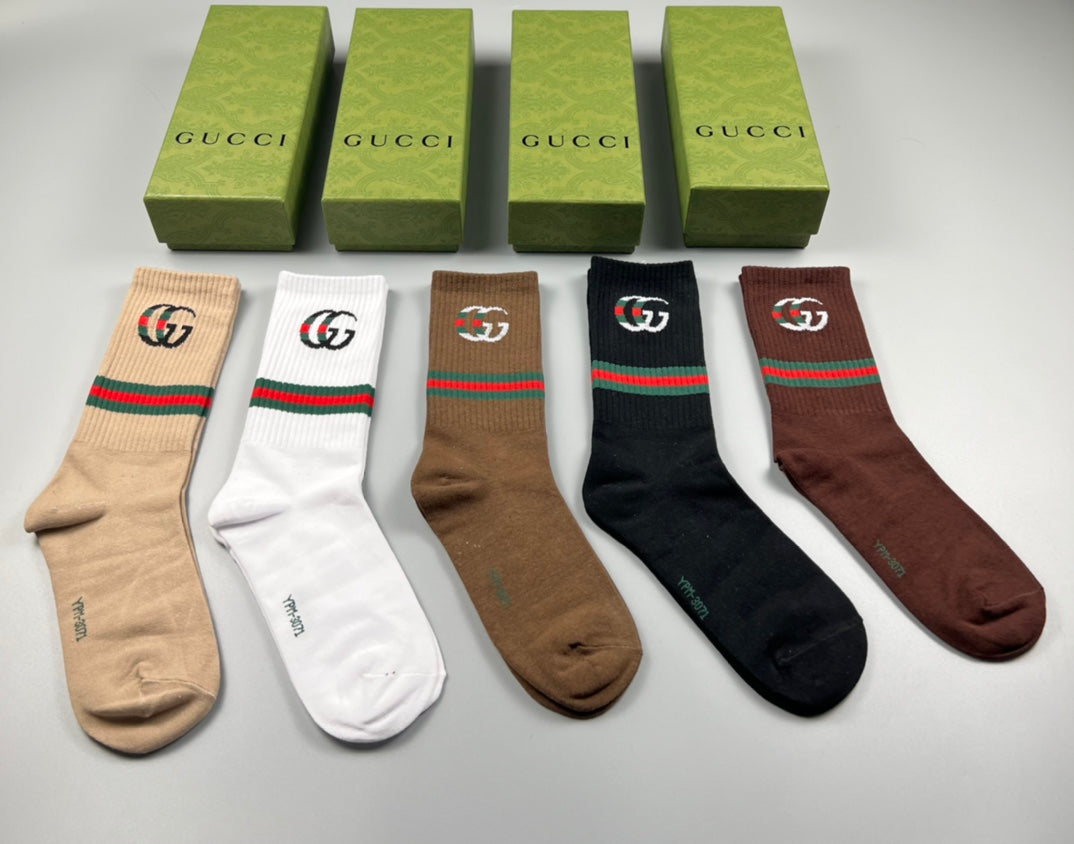 Cotton Crew Socks - 5-Pair Pack