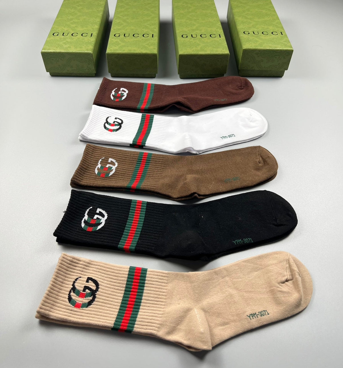 Cotton Crew Socks - 5-Pair Pack