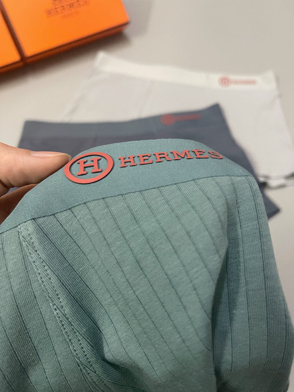 Hermes Cotton Men's Boxer Briefs - 3-Piece Box