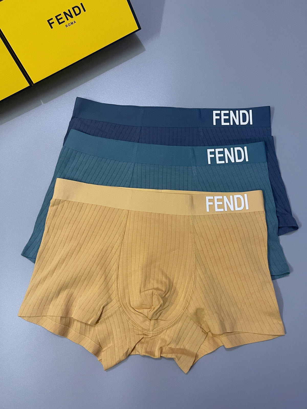 Fendi Cotton Men's Boxer Briefs - 3-Piece Box - Sizes L-XXXL
