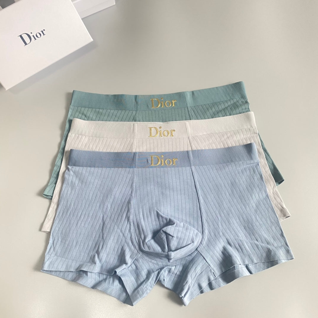 Dior Cotton Men's Boxer Briefs - 3-Piece Box