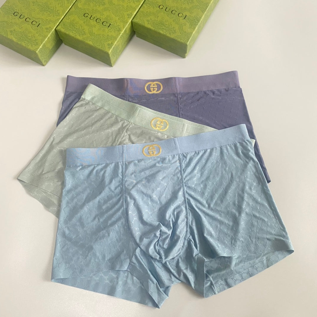 Gucci Nylon Blend Men's Boxer Briefs - 3-Piece Box