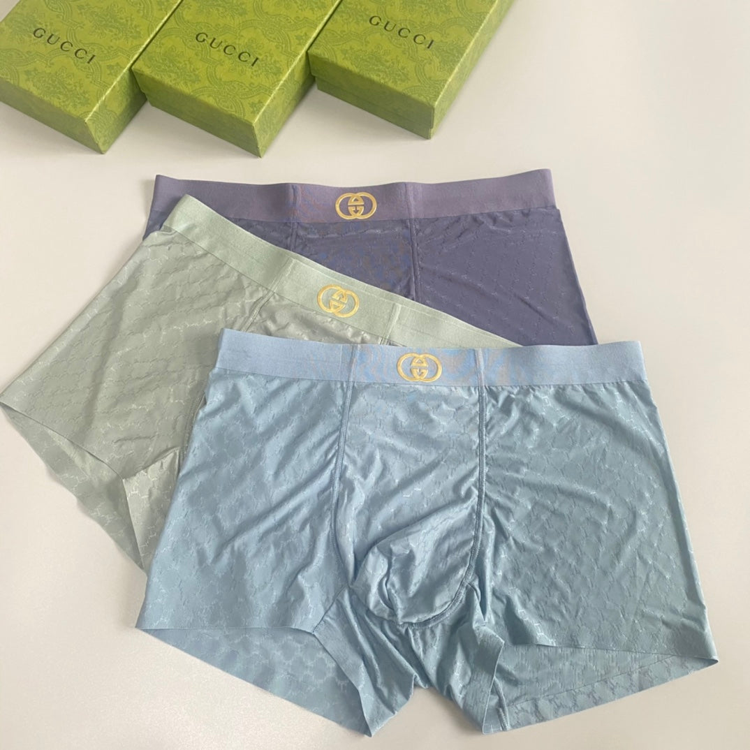 Gucci Nylon Blend Men's Boxer Briefs - 3-Piece Box