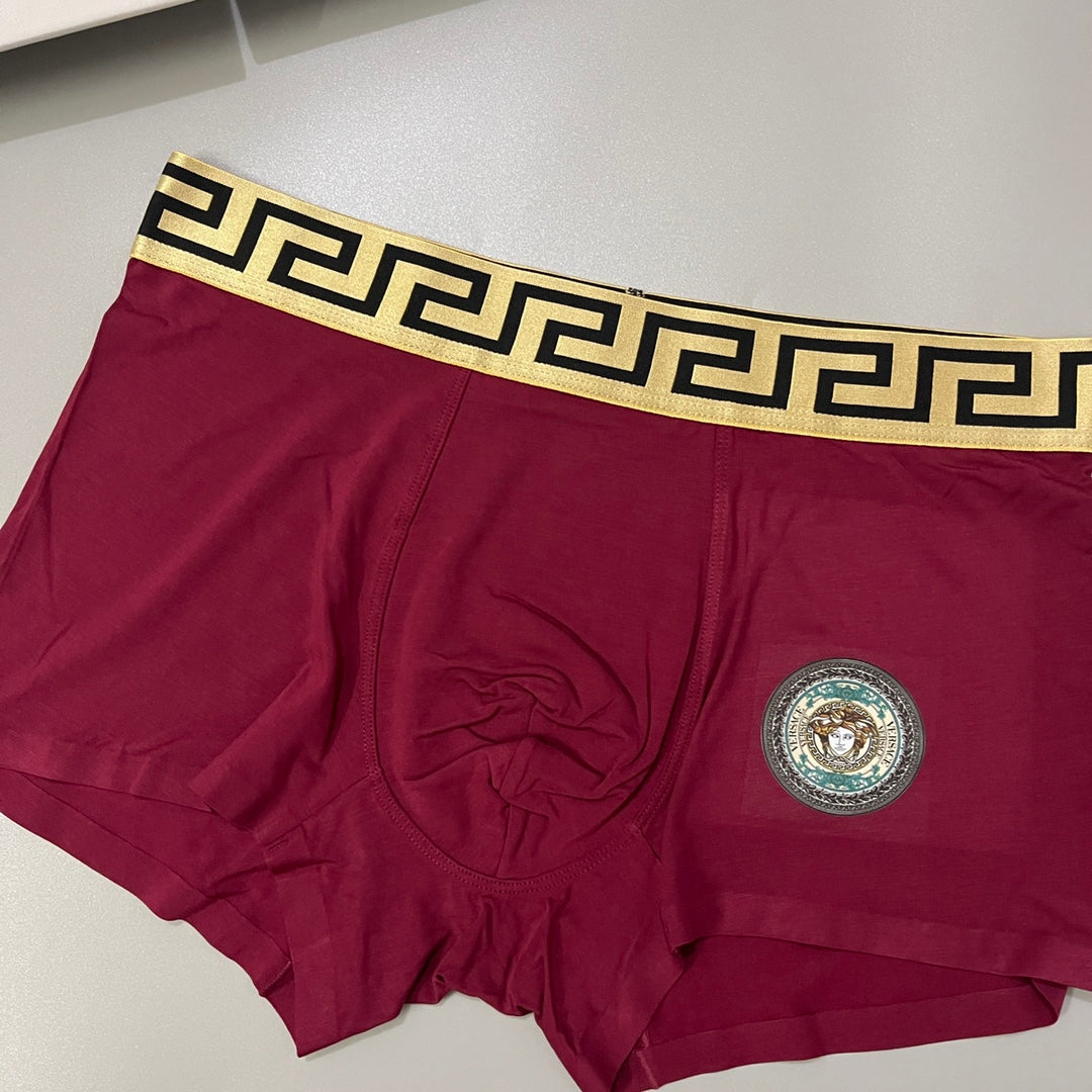 Versace Medallion Details Men's Boxer Briefs - 3-Piece Box