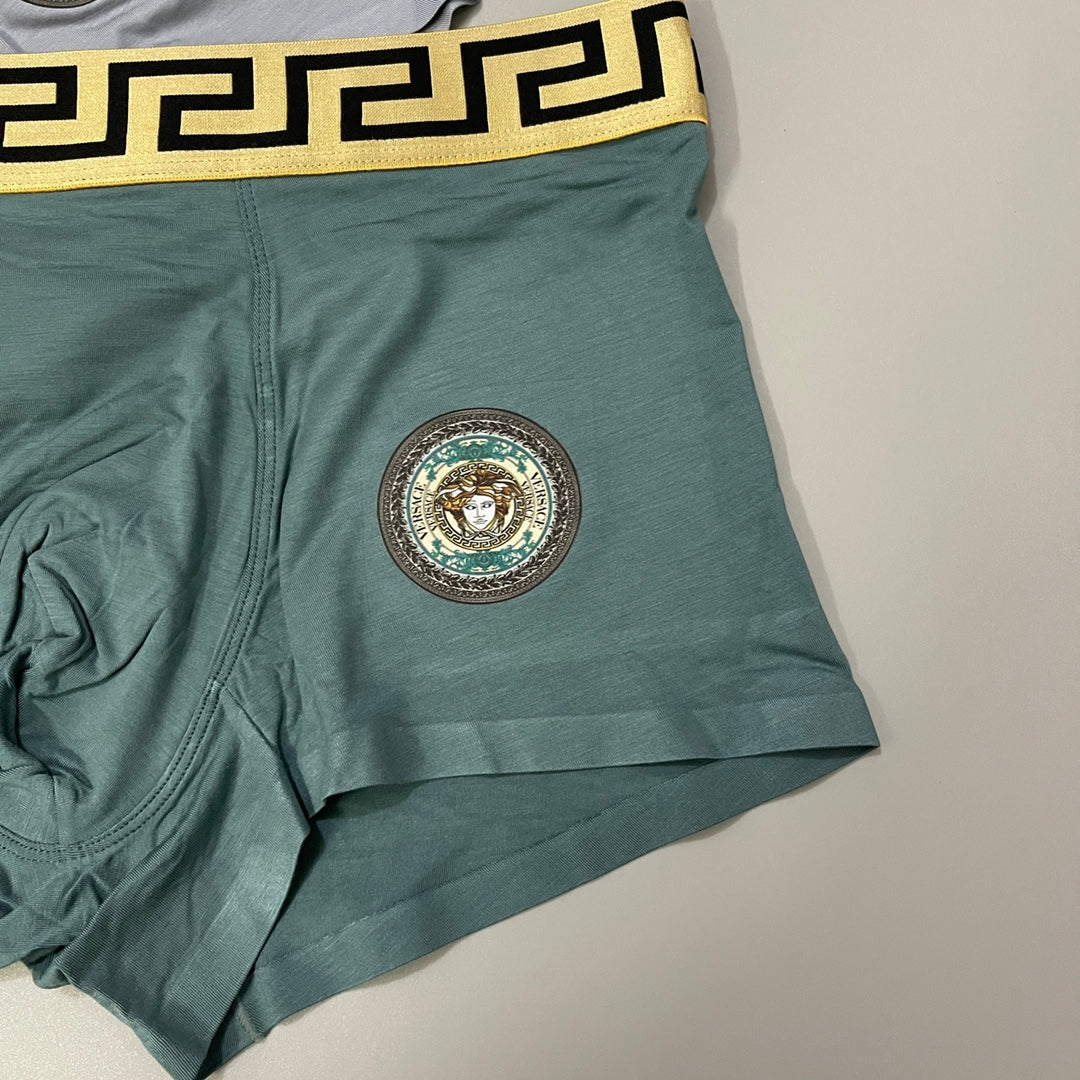 Versace Medallion Details Men's Boxer Briefs - 3-Piece Box