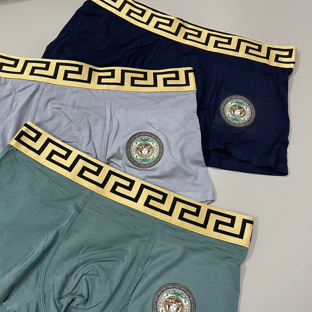Versace Modal Men's Boxer Briefs - 3-Piece Box