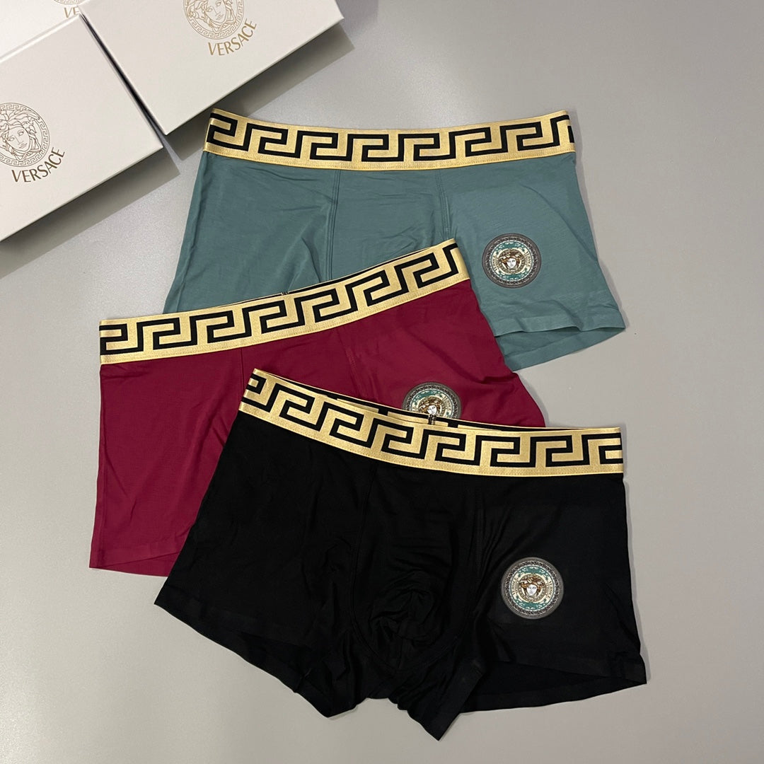 Versace Modal Men's Boxer Briefs - 3-Piece Box
