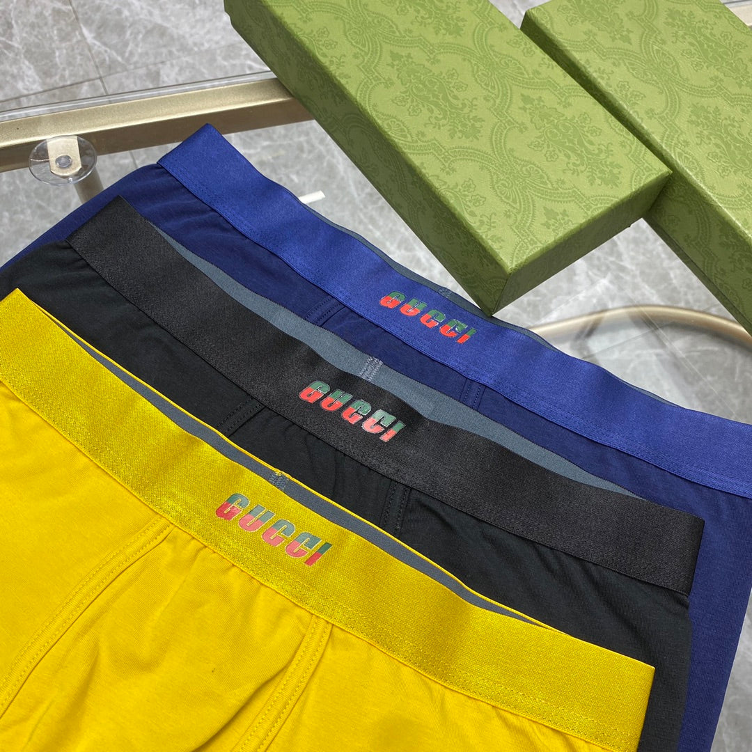 Gucci Cotton Men's Boxer Briefs - 3-Piece Box