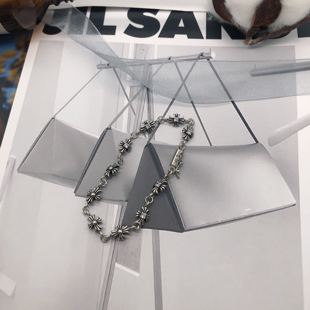 Martin Graham bracelet in polished metal-tone – front product view