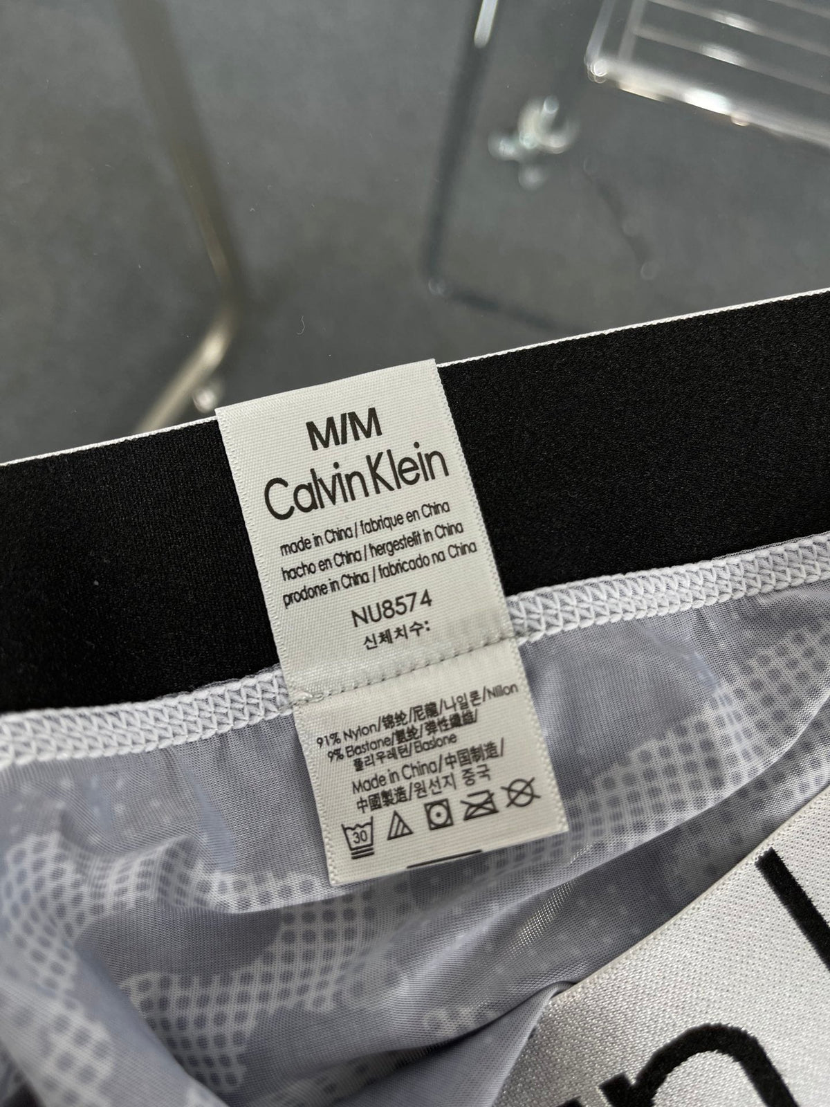 Calvin Klein Cotton Blue, Green And Grey Camouflage-Pattern Boxer Briefs Men's Boxer Briefs - 3-Piece Box