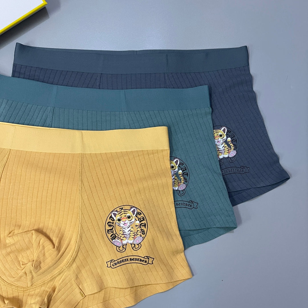 Chrome Hearts Graphic Patch Details Men's Boxer Briefs - 3-Piece Box