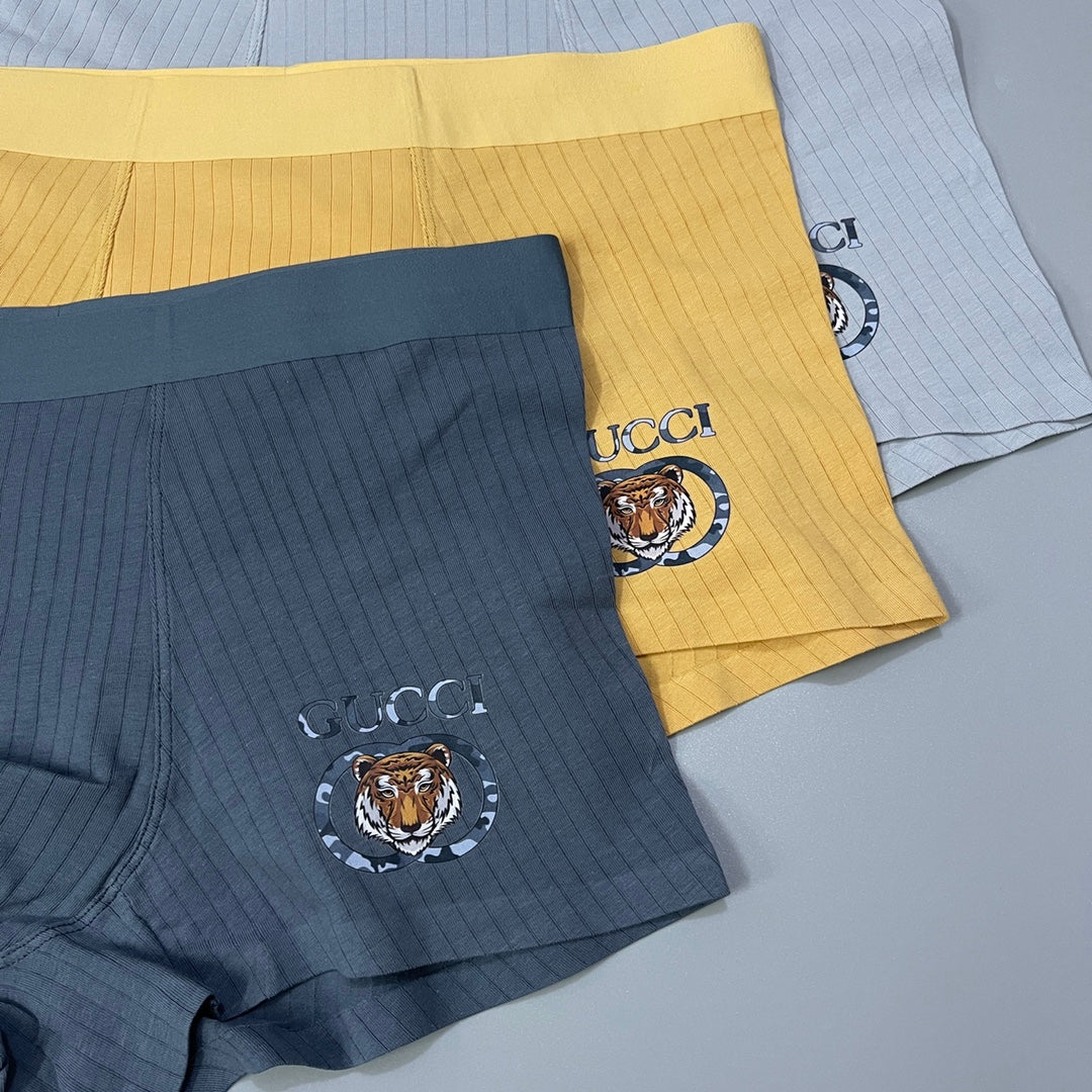 Gucci Cotton Men's Boxer Briefs - 3-Piece Box