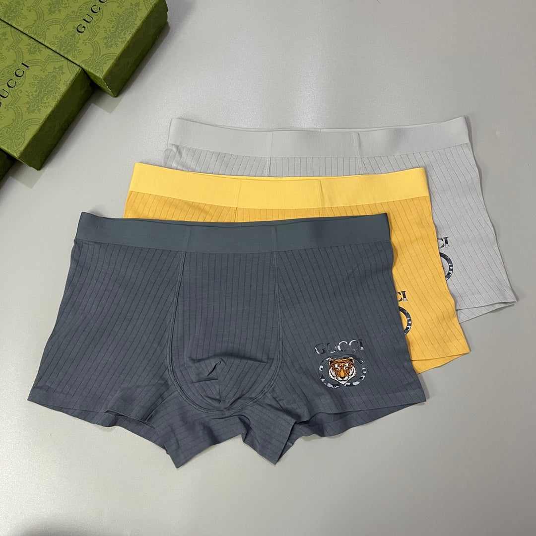 Gucci Cotton Men's Boxer Briefs - 3-Piece Box