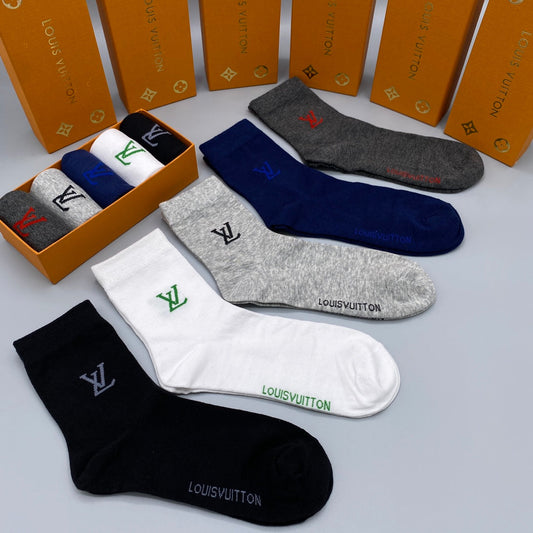 Louis Vuitton Crew Socks - 5-Pair Pack