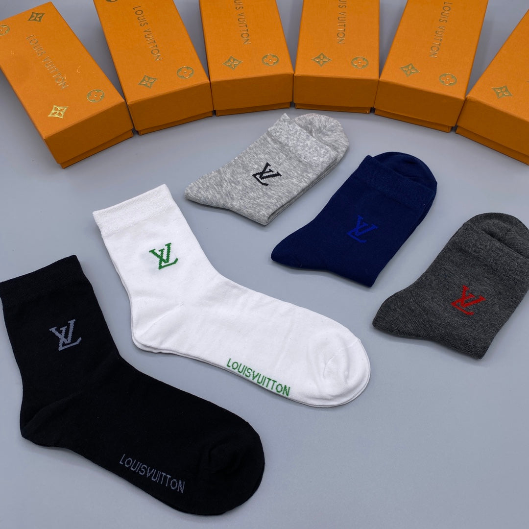 Louis Vuitton Crew Socks - 5-Pair Pack