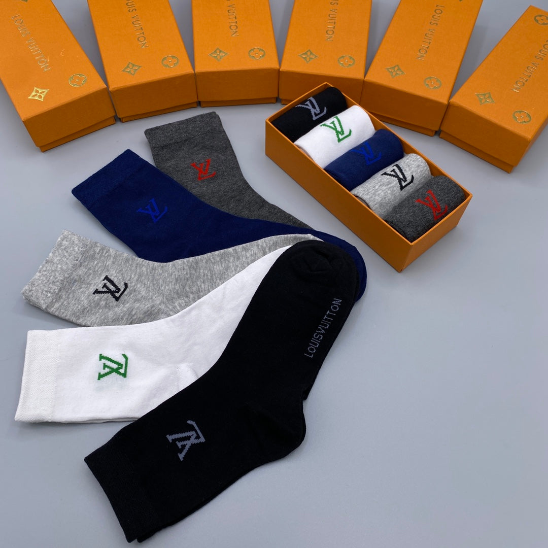 Louis Vuitton Crew Socks - 5-Pair Pack