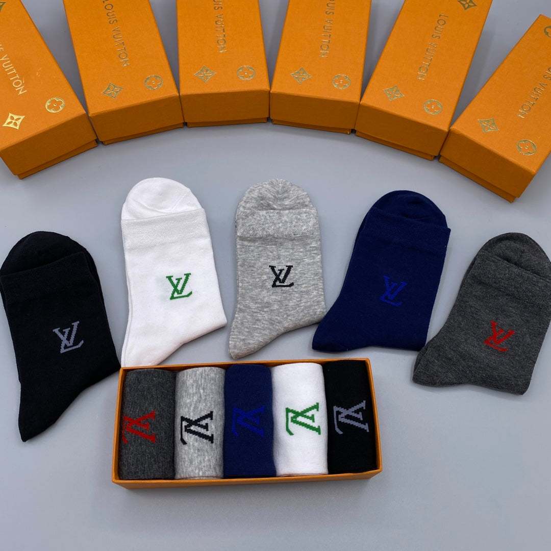 Louis Vuitton Crew Socks - 5-Pair Pack