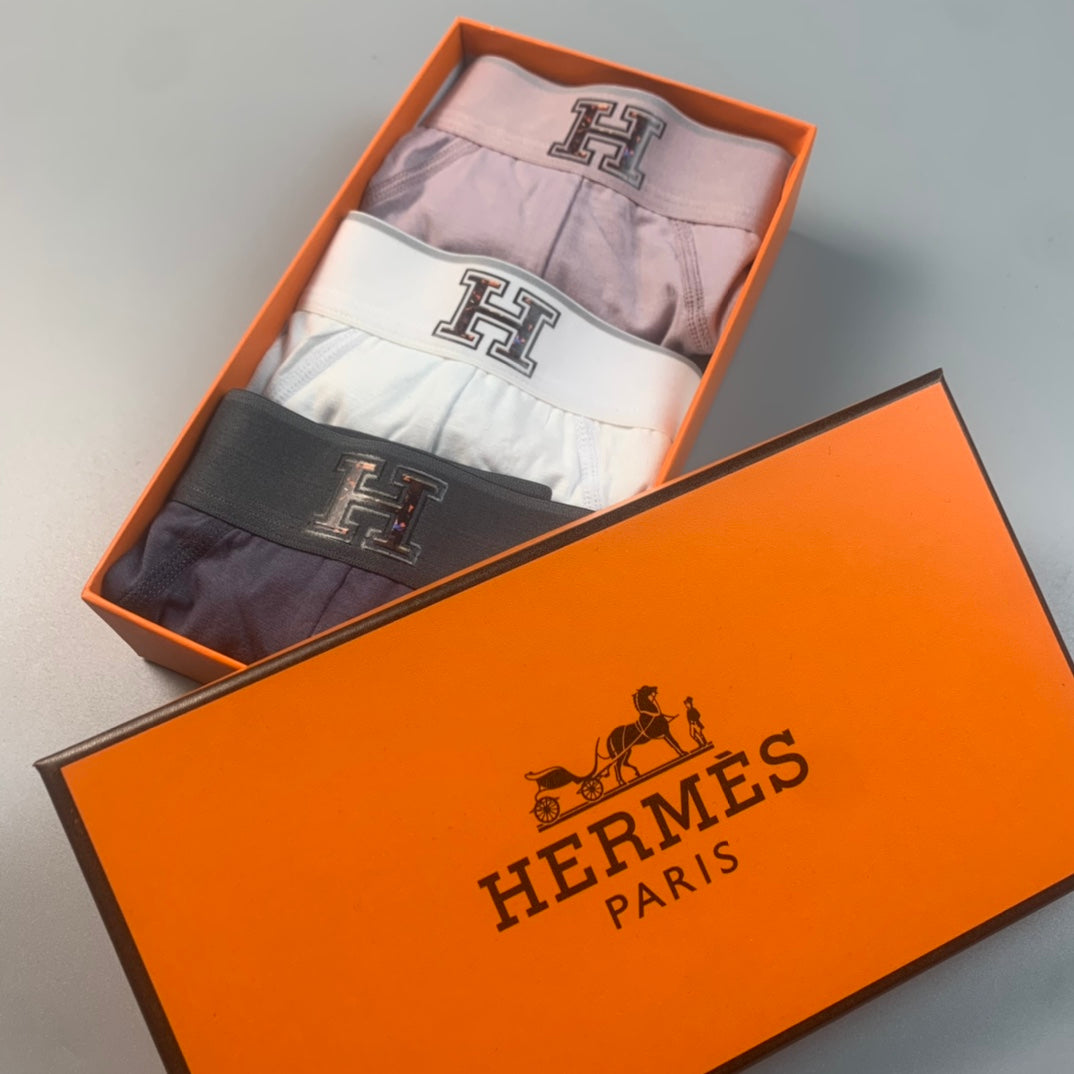 Hermes H-Detail Men's Briefs - 3-Piece Box