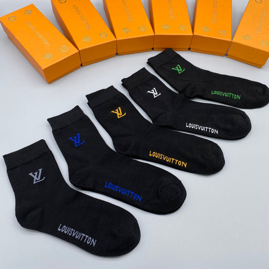 Louis Vuitton Crew Socks - 5-Pair Pack