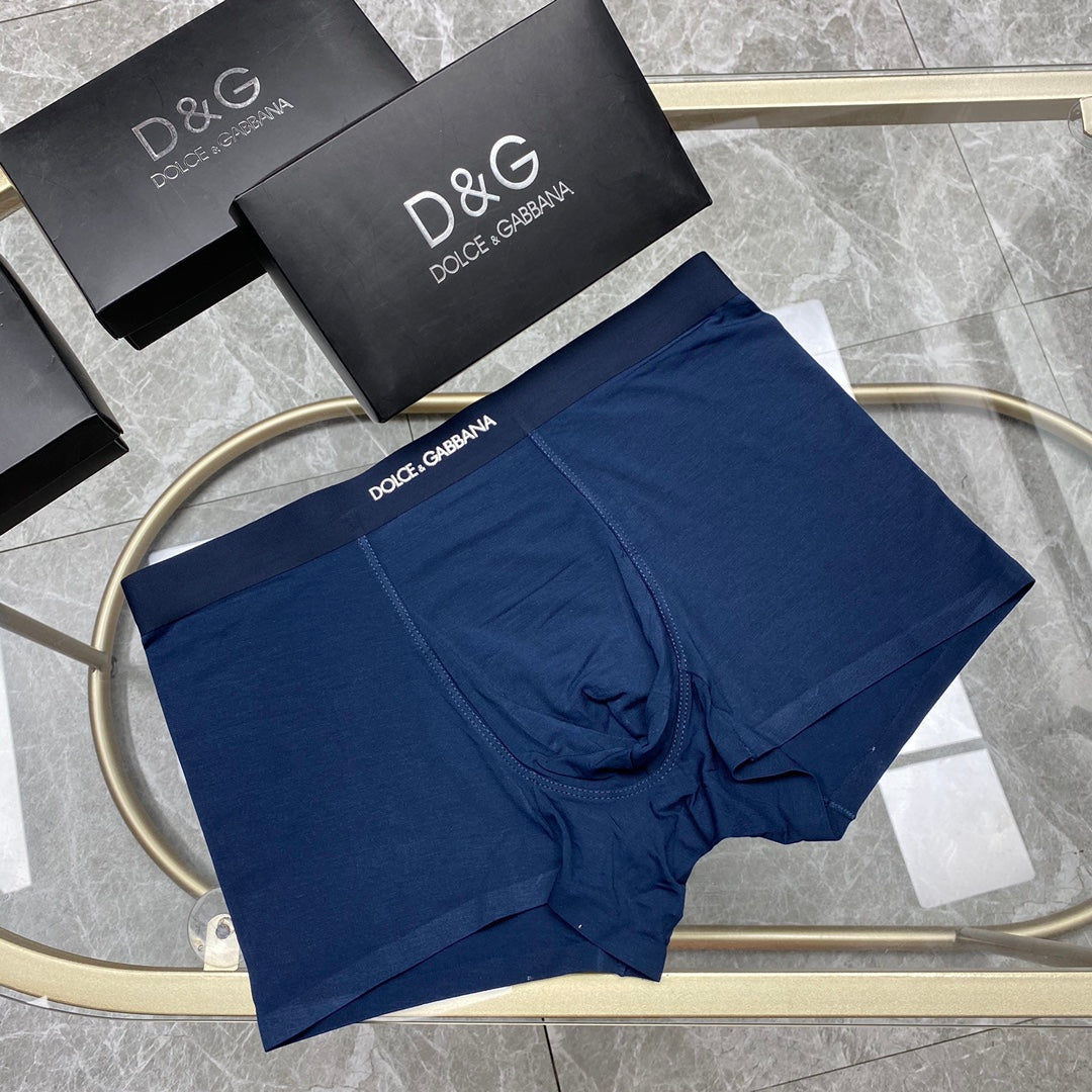 Dolce & Gabbana Blue, Green & White Tonal Waistbands Men's Boxer Briefs