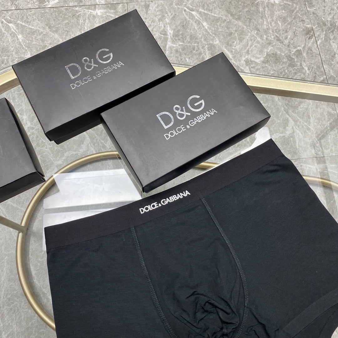 Dolce & Gabbana Blue, Green & White Tonal Waistbands Men's Boxer Briefs