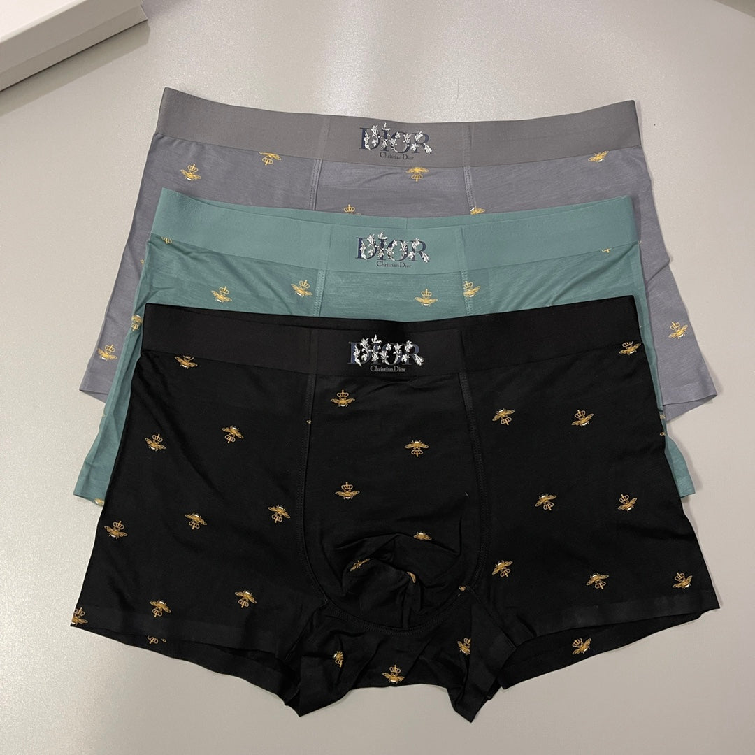 Dior Men's Modal Blend Boxer Briefs - 3-Piece Box