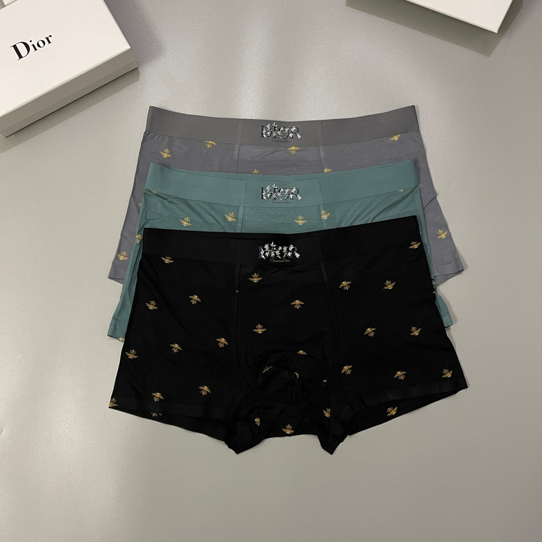 Dior Men's Modal Blend Boxer Briefs - 3-Piece Box